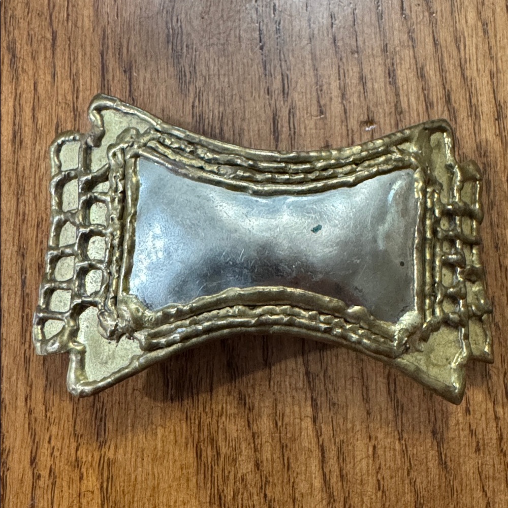 Vintage possibly homemade brass decorative piece for belt